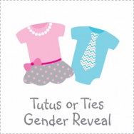 Tutus or Tutus Gender Reveal Baby Shower